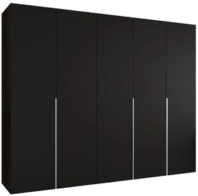 Skriňa Alicante I 250 čierna/strieborný