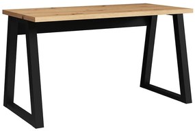 Písací stôl Iga Dub Artisan / čierna