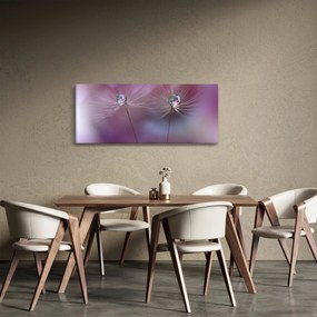 Obraz kvapôčok na páperí (120x50 cm)