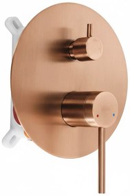 Rea Foss, podomietková sprchová súprava + inštalačný systém BOX, medená matná, REA-P5649