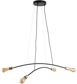 TK Lighting Luster na lanku HELIX 4xE27/15W/230V TK4602