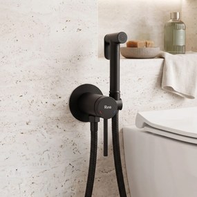 Rea Clif Foss, podomietková bidetová batéria, čierna matná, REA-B3332