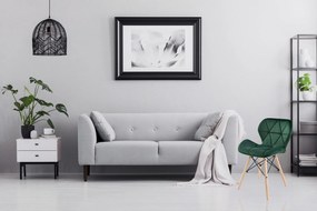 Zelené dizajnové kresielko MURET VELVET DSW