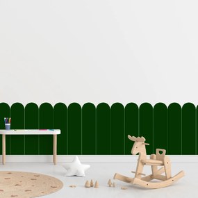 PIPPER. Textilná samolepiaca tapeta - Oblúk - Fľaškovo zelená farba Farba: Tmavá, Veľkosť: 60 cm