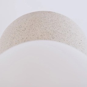 Sivé nástenné svietidlo SULION Creta, výška 10 cm