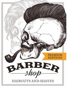 Ceduľa Barbershop - Premium Service