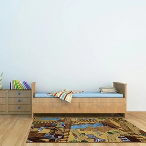 AladinWorld Expres, Detský kusový koberec Western, 50x200, viacfarebná, detská izba