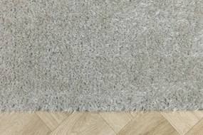 Koberec Shaggy Silky 72 strieborný / sivý