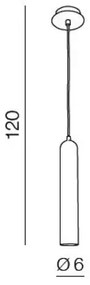 Minimalistické svietidlo Tubo