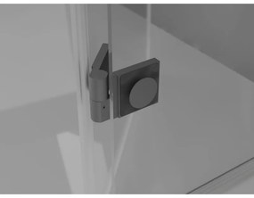 Mexen, Mexen Lunar L výklopné pravé sprchové dvere 115 cm, transparentné, pištoľový kov - 834L-115-000-95-00-P
