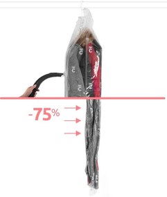 Súprava 4 závesných vakuových úložných obalov na oblečenie Compactor Hanging Vacuum Bags, 105 x 70 cm