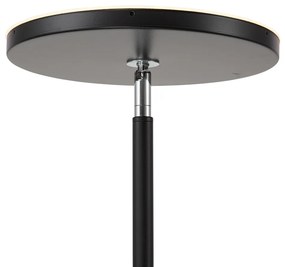 Moderná stojaca lampa čierna vrátane LED stmievateľná RGB s diaľkovým ovládaním - Sjors