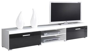TV skrinka/stolík MA8 Mambo (Biely + Čierny lesk). Vlastná spoľahlivá doprava až k Vám domov. 1070581