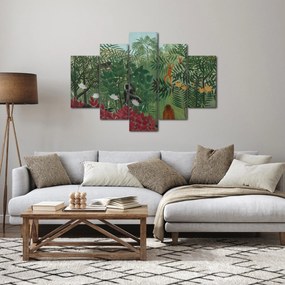 Obraz - Henri Rousseau, Tropical Forest with Monkeys, reprodukcia (150x105 cm)