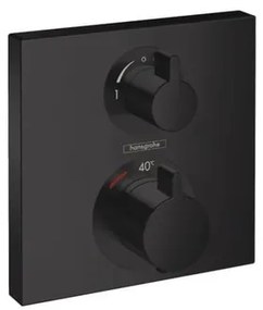 Sprchová a vaňová batéria Hansgrohe Ecostat Square bez podomietkového telesa matná čierna 15714670, 1 ks
