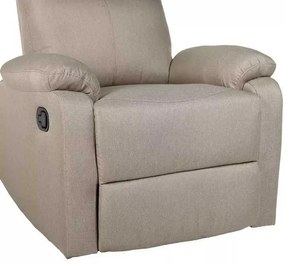 LuxuryForm DESIGN Televízne kreslo CARLOS s polohovaním - béžové