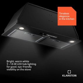 Klarstein Paolo 72 vstavaný Digestor 72 cm 520 m³/h LED Touch A++