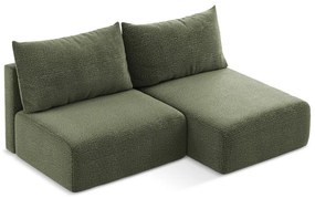 Zelená rozkladacia/s úložným priestorom rohová pohovka (pravý roh) Kalena – Makamii