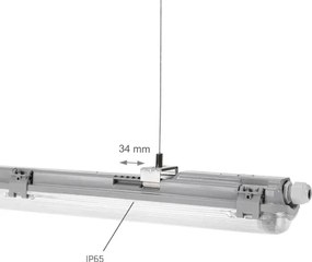 Technické žiarivkové svietidlo LIMEA T8 1xG13/20W/230V IP65 120cm