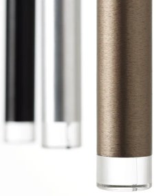 Brilliant - LED stmievateľný luster na lanku CEMBALO LED/32W/230V chróm/čierna/hnedá