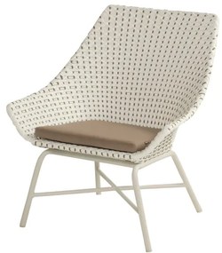 Krémovobiele záhradné kreslo Hartman Delphine