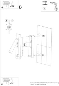 Sollux SL.0956 - Nástenné bodové svietidlo ENIF 1xG9/12W/230V