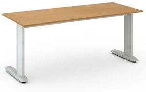 Kancelársky písací stôl PRIMO FLEXIBLE 1800 x 800 mm, sivá