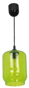 Luster na lanku ELIAS 1xE27/60W/230V zelená