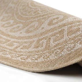 Béžový okrúhly vonkajší koberec ø 80 cm Comilla – Ayyildiz Carpets