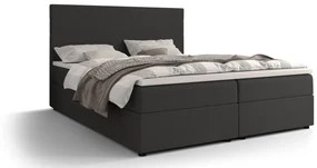 Manželská posteľ Boxspring 160 cm Locos (tmavosivá) (s matracom a úložným priestorom). Vlastná spoľahlivá doprava až k Vám domov. 1056129