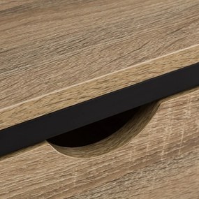 Čierna prírodná knižnica v dekore duba 60x180 cm Urban – Casa Selección