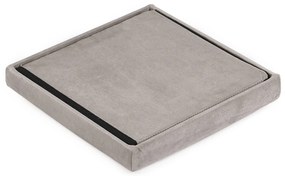 Béžová skladacia taburetka CUBEXO VELVET M
