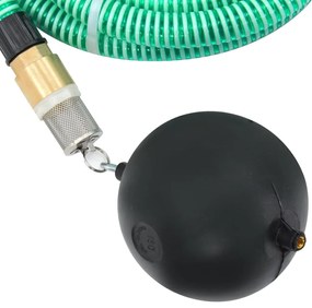 Odsávacia hadica s mosadznými spojkami, zelená 1,1" 10 m, PVC