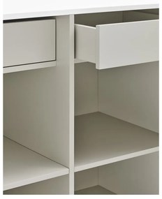 Biela komoda Teulat Doric, šírka 92 cm