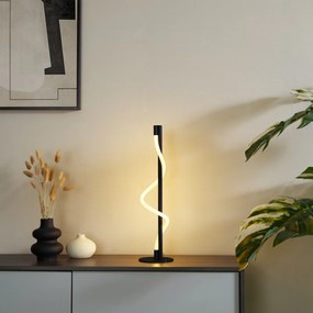 Moderná stolná lampa čierna vrátane LED s 3-stupňovým stmievaním - Twirl