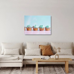 Sklenený obraz cupcakes (70x50 cm)