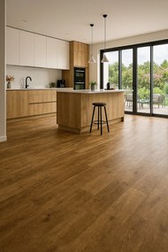 Beaulieu International Group, PVC podlaha - lino Polo 2124, na mieru, šíře 3m, hnedá, pena, detská izba