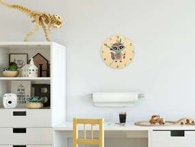Dětské nástěnné hodiny Ami Mýval 30 cm vícebarevné