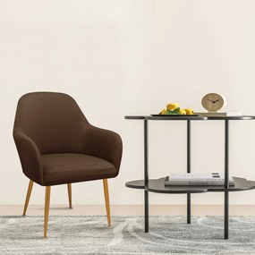 Napínací poťah na stoličku s opierkami AVERO Farba: Sivohnedá