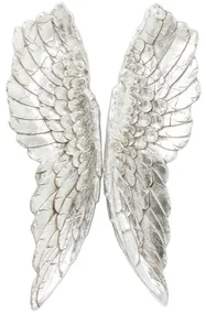 Angel Wings nástenná dekorácia strieborná 61x106cm