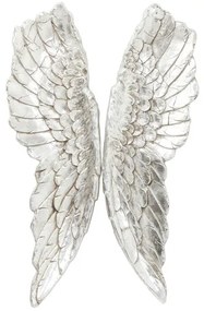 Angel Wings nástenná dekorácia strieborná 61x106cm