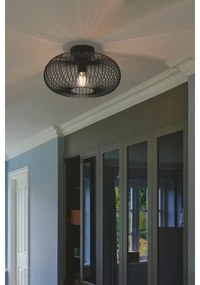 Nordlux - Stropné svietidlo BERONI 1xE27/60W/230V pr. 40,3 cm čierna