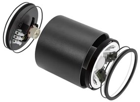 Kúpeľňové bodové svietidlo CHLOE AR111 1xGU10/12W/230V IP65 guľatý čierna