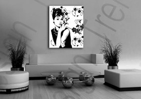 Ručne maľovaný POP Art obraz Audrey Hepburn | rôzne rozmery