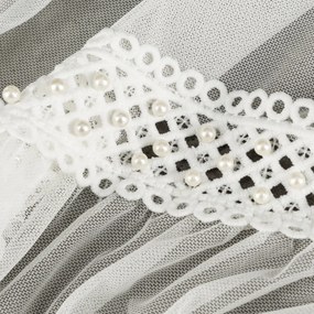 ZÁCLONA NA KRÚŽKOCH NAOMI 140X260 CM BIELA