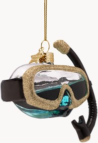 Ručne fúkaná vianočná ozdoba Snorkeling Glasses