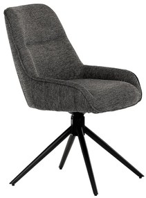 BONTEC Jedálenská stolička, sivá, látka, HC-535 GREY2 Farba: Šedá