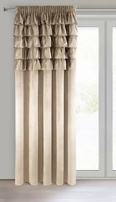 ZATEMŇOVACÍ ZÁVES NA PÁSKE AURA 140X270 CM TMAVOBÉŽOVÁ