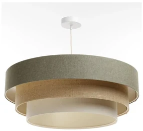 BPS Koncept Luster na lanku BOHO TRINITI 1xE27/60W/230V šedá/béžová/krémová BS0709