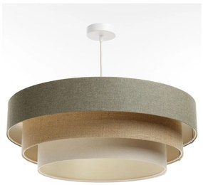 Luster na lanku BOHO TRINITI 1xE27/60W/230V šedá/béžová/krémová